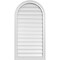 Ekena Millwork Round Top Surface Mount PVC Gable Vent: Functional, w/ 2"W x 1-1/2"P Brickmould Frame, 22"W x 42"H GVPRT22X4202SF - alternate 1